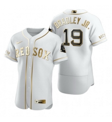 Boston Red Sox 19 Jackie Bradley Jr. White Nike Mens Authentic Golden Edition MLB Jersey Boston Red Sox 19 Jackie Bradley Jr. White Nike Mens Authentic Golden Edition MLB Jersey