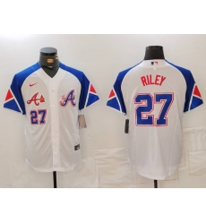 MLB Braves 27 Riley White City Connect Nike Cool Base Men Jersey 7 MLB Braves 27 Riley White City Connect Nike Cool Base Men Jersey 7