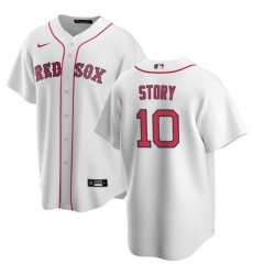 Men Boston Red Sox 10 Trevor Story White Cool Base Stitched Baseball jersey Men Boston Red Sox 10 Trevor Story White Cool Base Stitched Baseball jersey