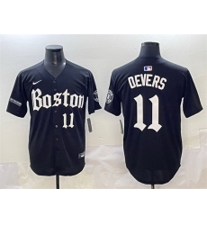Men Boston Red Sox 11 Rafael Devers Black Gothic Vapor Limited Stitched Baseball Jersey Men Boston Red Sox 11 Rafael Devers Black Gothic Vapor Limited Stitched Baseball Jersey
