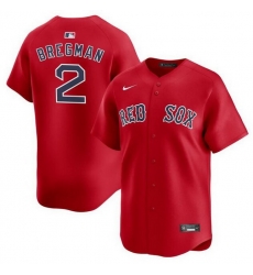 Men Boston Red Sox 2 Alex Bregman Red 2024 Alternate Limited Stitched Baseball Jersey Men Boston Red Sox 2 Alex Bregman Red 2024 Alternate Limited Stitched Baseball Jersey