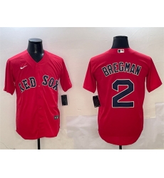Men Boston Red Sox 2 Alex Bregman Red Cool Base Stitched Baseball Jersey Men Boston Red Sox 2 Alex Bregman Red Cool Base Stitched Baseball Jersey