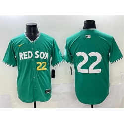 Men Boston Red Sox 22 Garrett Whitlock Green 2025 City Connect Limited Stitched Baseball Jersey