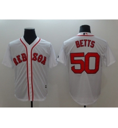 Men Boston Red Sox 50 Betts White Game 2021 MLB Jersey Men Boston Red Sox 50 Betts White Game 2021 MLB Jersey