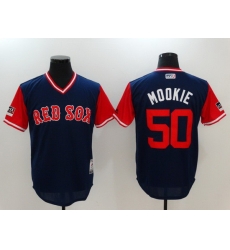 Men Boston Red Sox 50 Mookie Blue Game Legend Edition MLB Jersey Men Boston Red Sox 50 Mookie Blue Game Legend Edition MLB Jersey