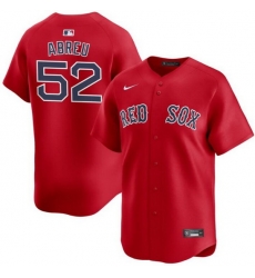 Men Boston Red Sox 52 Wilyer Abreu Red 2024 Alternate Limited Stitched Baseball Jersey Men Boston Red Sox 52 Wilyer Abreu Red 2024 Alternate Limited Stitched Baseball Jersey