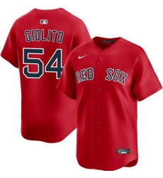 Men Boston Red Sox 54 Lucas Giolito Red 2025 Alternate Limited Stitched Baseball Jersey