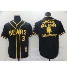 Men Chicago Bears 3 Film Bail Bonds Let Freedom Ring Black Base Ball Jersey Men Chicago Bears 3 Film Bail Bonds Let Freedom Ring Black Base Ball Jersey