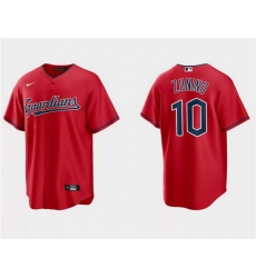 Men Cleveland Guardians 10 Mike Zunino Red Cool Base Stitched Jersey Men Cleveland Guardians 10 Mike Zunino Red Cool Base Stitched Jersey