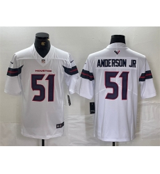 Men Houston Texans 51 Will Anderson Jr White Vapor Untouchable Stitched Footb Men Houston Texans 51 Will Anderson Jr White Vapor Untouchable Stitched Footb
