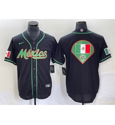 Men Mexico Baseball 2023 Black World Baseball Classic Team Big Logo Stitched Jerseys Men Mexico Baseball 2023 Black World Baseball Classic Team Big Logo Stitched Jerseys