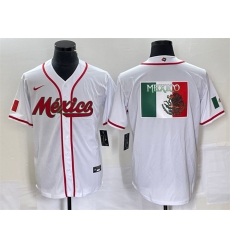 Men Mexico Baseball 2023 White World Baseball Classic Team Big Logo Stitched Jersey Men Mexico Baseball 2023 White World Baseball Classic Team Big Logo Stitched Jersey