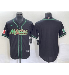 Men Mexico Baseball Blank 2023 Black World Baseball Classic Stitched Jersey Men Mexico Baseball Blank 2023 Black World Baseball Classic Stitched Jersey