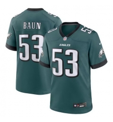 Men Philadelphia Eagles 53 Zack Baun Green Vapor Limi Men Philadelphia Eagles 53 Zack Baun Green Vapor Limi