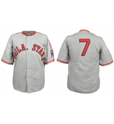 Men Philadelphia Stars Blank Grey 1939 Road Stitched Baseball Jersey Men Philadelphia Stars Blank Grey 1939 Road Stitched Baseball Jersey