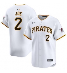 Men Pittsburgh Pirates 2 Connor Joe White Home Limited Stitched Baseball Jersey Men Pittsburgh Pirates 2 Connor Joe White Home Limited Stitched Baseball Jersey