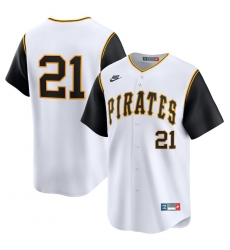 Men Pittsburgh Pirates 21 Roberto Clemente Nike White Throwback Cooperstown Limited Jersey Men Pittsburgh Pirates 21 Roberto Clemente Nike White Throwback Cooperstown Limited Jersey