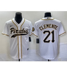 Men Pittsburgh Pirates 21 Roberto Clemente White Cool Base Stitched Baseball Jersey Men Pittsburgh Pirates 21 Roberto Clemente White Cool Base Stitched Baseball Jersey