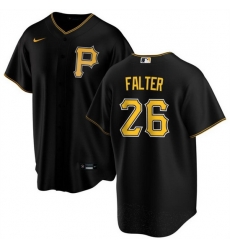 Men Pittsburgh Pirates 26 Bailey Falter Black Cool Base Stitched Baseball Jersey Men Pittsburgh Pirates 26 Bailey Falter Black Cool Base Stitched Baseball Jersey