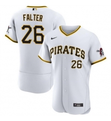 Men Pittsburgh Pirates 26 Bailey Falter White Flex Base Stitched Baseball Jersey Men Pittsburgh Pirates 26 Bailey Falter White Flex Base Stitched Baseball Jersey