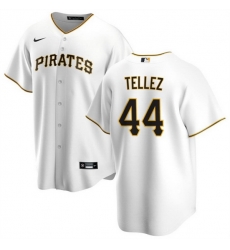 Men Pittsburgh Pirates 44 Rowdy Tellez White Cool Base Stitched Baseball Jersey Men Pittsburgh Pirates 44 Rowdy Tellez White Cool Base Stitched Baseball Jersey