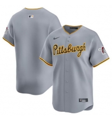 Men Pittsburgh Pirates Blank Grey Away Limited Stitched Baseball Jersey Men Pittsburgh Pirates Blank Grey Away Limited Stitched Baseball Jersey