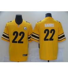Men Pittsburgh Steelres Najee Harris 22 Yellow Limited Stitched NFL Jersey Men Pittsburgh Steelres Najee Harris 22 Yellow Limited Stitched NFL Jersey