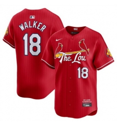 Men St Louis Cardinals 18 Jordan Walker Red 2024 City Connect Limited Stitched Baseball Jersey Men St Louis Cardinals 18 Jordan Walker Red 2024 City Connect Limited Stitched Baseball Jersey