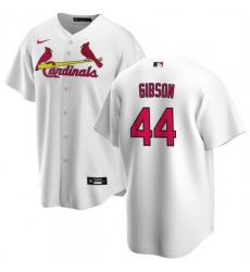 Men St Louis Cardinals 44 Kyle Gibson White Cool Base Stitched Baseball Jersey Men St Louis Cardinals 44 Kyle Gibson White Cool Base Stitched Baseball Jersey