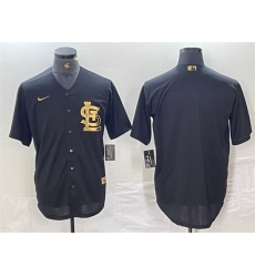 Men St Louis Cardinals Blank Black Cool Base Stitched Jersey Men St Louis Cardinals Blank Black Cool Base Stitched Jersey