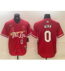 Men St Louis Cardinals Masyn Winn #0 Red 2024 City Connect Limited Stitched Baseball Jersey Men St Louis Cardinals Masyn Winn #0 Red 2024 City Connect Limited Stitched Baseball Jersey