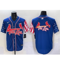Men St Louis Cardinals Team Big Logo Royal Independence Day Vapor Premier Limited Stitched Baseball Jersey Men St Louis Cardinals Team Big Logo Royal Independence Day Vapor Premier Limited Stitched Baseball Jersey