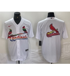Men St Louis Cardinals White Team Big Logo Cool Base Stitched Jersey Men St Louis Cardinals White Team Big Logo Cool Base Stitched Jersey
