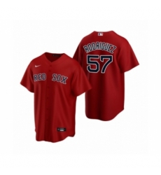 Men's Boston Red Sox #57 Eduardo Rodriguez Nike Red Replica Alternate Jersey Men's Boston Red Sox #57 Eduardo Rodriguez Nike Red Replica Alternate Jersey