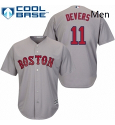 Mens Majestic Boston Red Sox 11 Rafael Devers Replica Grey Road Cool Base MLB Jersey Mens Majestic Boston Red Sox 11 Rafael Devers Replica Grey Road Cool Base MLB Jersey