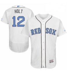 Mens Majestic Boston Red Sox 12 Brock Holt Authentic White 2016 Fathers Day Fashion Flex Base MLB Jersey Mens Majestic Boston Red Sox 12 Brock Holt Authentic White 2016 Fathers Day Fashion Flex Base MLB Jersey