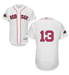 Mens Majestic Boston Red Sox 13 Hanley Ramirez White Home Flex Base Authentic Collection 2018 World Series Jersey Mens Majestic Boston Red Sox 13 Hanley Ramirez White Home Flex Base Authentic Collection 2018 World Series Jersey