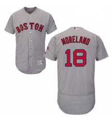 Mens Majestic Boston Red Sox 18 Mitch Moreland Grey Flexbase Authentic Collection MLB Jersey Mens Majestic Boston Red Sox 18 Mitch Moreland Grey Flexbase Authentic Collection MLB Jersey