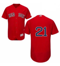 Mens Majestic Boston Red Sox 21 Roger Clemens Red Flexbase Authentic Collection MLB Jersey Mens Majestic Boston Red Sox 21 Roger Clemens Red Flexbase Authentic Collection MLB Jersey
