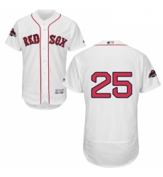 Mens Majestic Boston Red Sox 25 Steve Pearce White Home Flex Base Authentic Collection 2018 World Series Jersey Mens Majestic Boston Red Sox 25 Steve Pearce White Home Flex Base Authentic Collection 2018 World Series Jersey