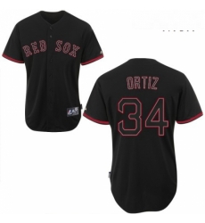 Mens Majestic Boston Red Sox 34 David Ortiz Authentic Black Fashion MLB Jersey Mens Majestic Boston Red Sox 34 David Ortiz Authentic Black Fashion MLB Jersey