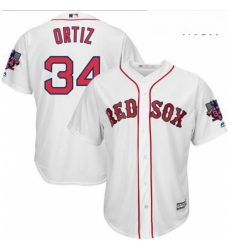 Mens Majestic Boston Red Sox 34 David Ortiz Authentic White Home Retirement Patch Cool Base MLB Jersey Mens Majestic Boston Red Sox 34 David Ortiz Authentic White Home Retirement Patch Cool Base MLB Jersey