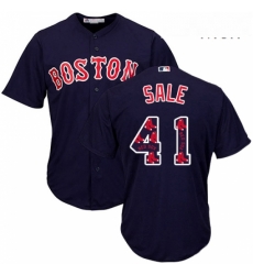 Mens Majestic Boston Red Sox 41 Chris Sale Authentic Navy Blue Team Logo Fashion Cool Base MLB Jersey Mens Majestic Boston Red Sox 41 Chris Sale Authentic Navy Blue Team Logo Fashion Cool Base MLB Jersey