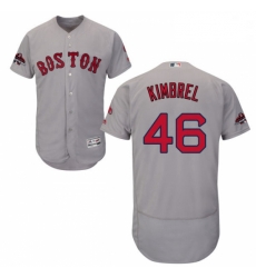 Mens Majestic Boston Red Sox 46 Craig Kimbrel Grey Road Flex Base Authentic Collection 2018 World Series Jersey Mens Majestic Boston Red Sox 46 Craig Kimbrel Grey Road Flex Base Authentic Collection 2018 World Series Jersey
