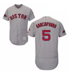 Mens Majestic Boston Red Sox 5 Nomar Garciaparra Grey Road Flex Base Authentic Collection 2018 World Series Jersey Mens Majestic Boston Red Sox 5 Nomar Garciaparra Grey Road Flex Base Authentic Collection 2018 World Series Jersey