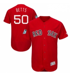 Mens Majestic Boston Red Sox 50 Mookie Betts Scarlet 2018 World Series Jersey7 Spring Training Authentic Collection Flex Mens Majestic Boston Red Sox 50 Mookie Betts Scarlet 2018 World Series Jersey7 Spring Training Authentic Collection Flex