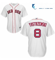 Mens Majestic Boston Red Sox 8 Carl Yastrzemski Replica White Home Cool Base MLB Jersey Mens Majestic Boston Red Sox 8 Carl Yastrzemski Replica White Home Cool Base MLB Jersey