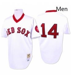 Mens Mitchell and Ness 1975 Boston Red Sox 14 Jim Rice Replica White Throwback MLB Jersey Mens Mitchell and Ness 1975 Boston Red Sox 14 Jim Rice Replica White Throwback MLB Jersey