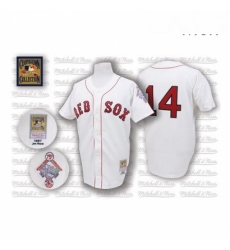 Mens Mitchell and Ness 1987 Boston Red Sox 14 Jim Rice Authentic White Throwback MLB Jersey Mens Mitchell and Ness 1987 Boston Red Sox 14 Jim Rice Authentic White Throwback MLB Jersey