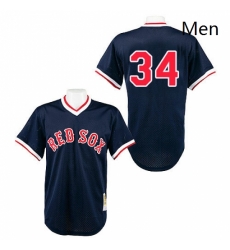 Mens Mitchell and Ness Boston Navy Blue Sox 34 David Ortiz Replica Navy Blue Throwback MLB Jersey Mens Mitchell and Ness Boston Navy Blue Sox 34 David Ortiz Replica Navy Blue Throwback MLB Jersey